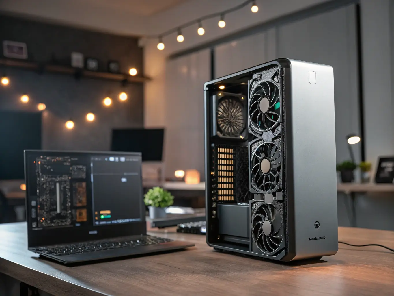 A close-up of a ThermaPod™ cassette cooling high-performance computing (HPC) components. The image should emphasize the advanced cooling technology and its effectiveness in managing heat.